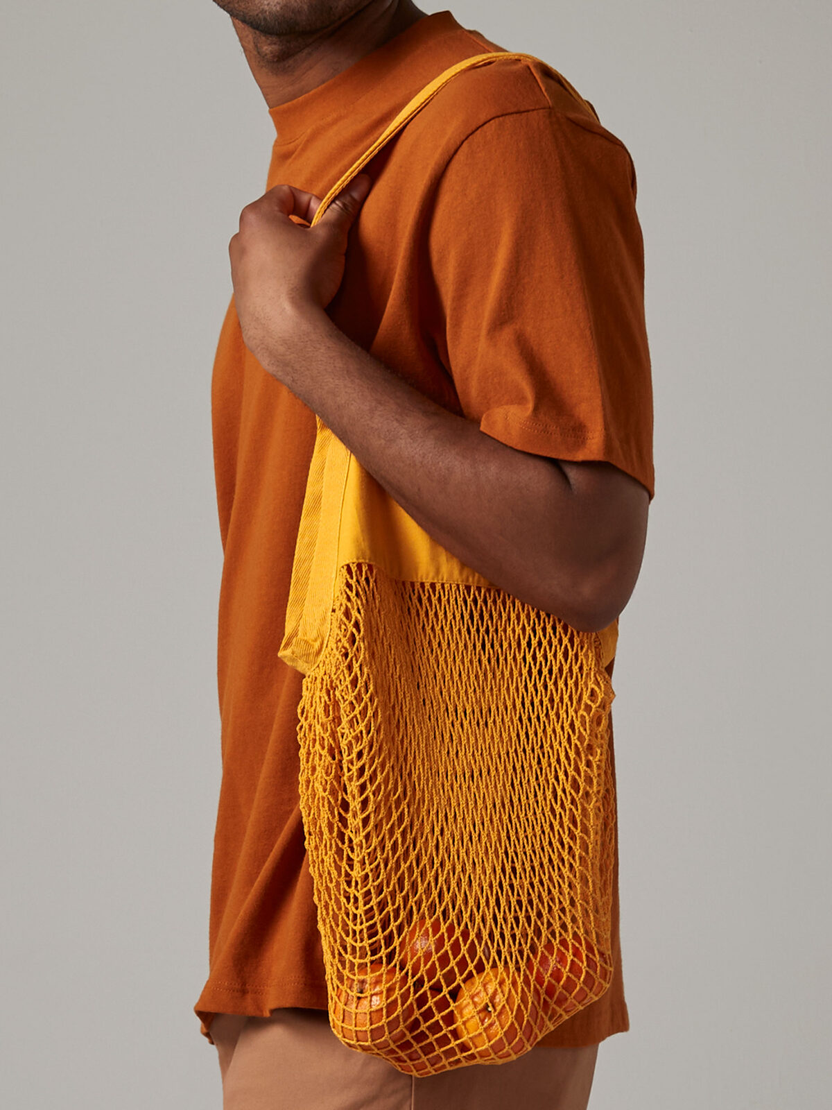 Sac à provisions en filet de coton biologique