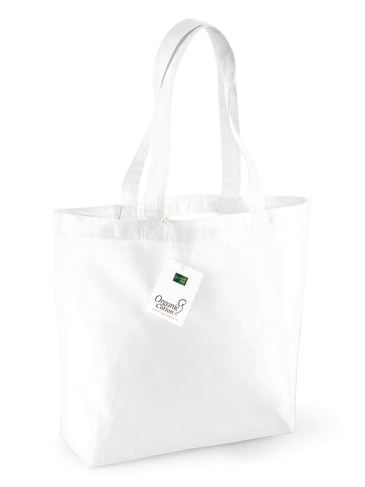 Sac cabas en coton biologique - WHI - Blanc
