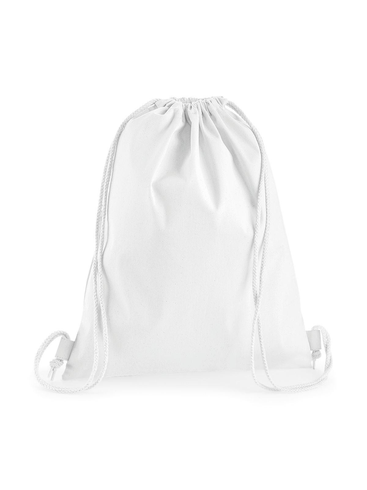 Sac de sport en coton premium - WHI - Blanc
