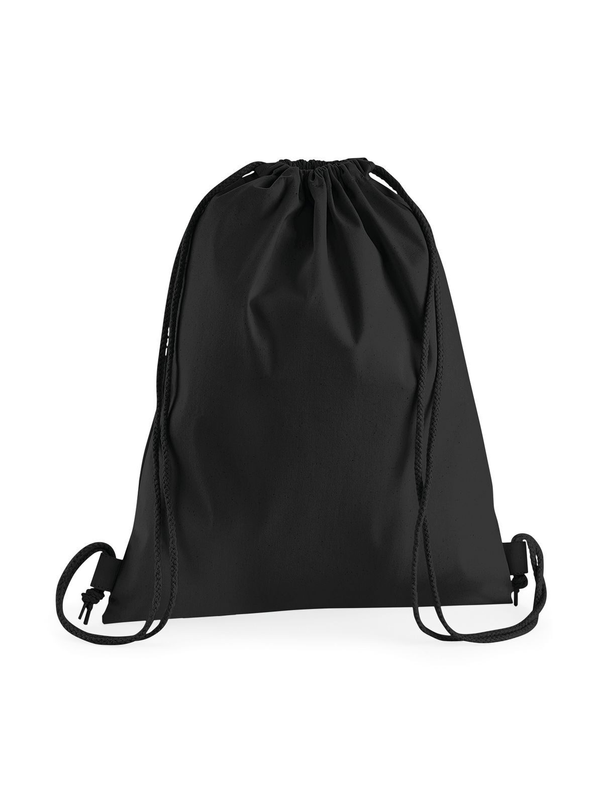 Sac de sport en coton premium - BLK - Noir