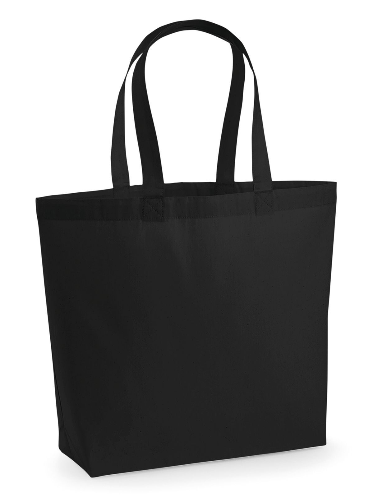 Sac cabas maxi en coton premium - BLK - Noir