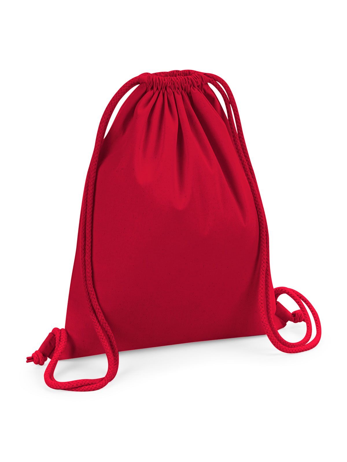 Sac de sport en coton biologique de qualité supérieure - RSE - Rouge classique