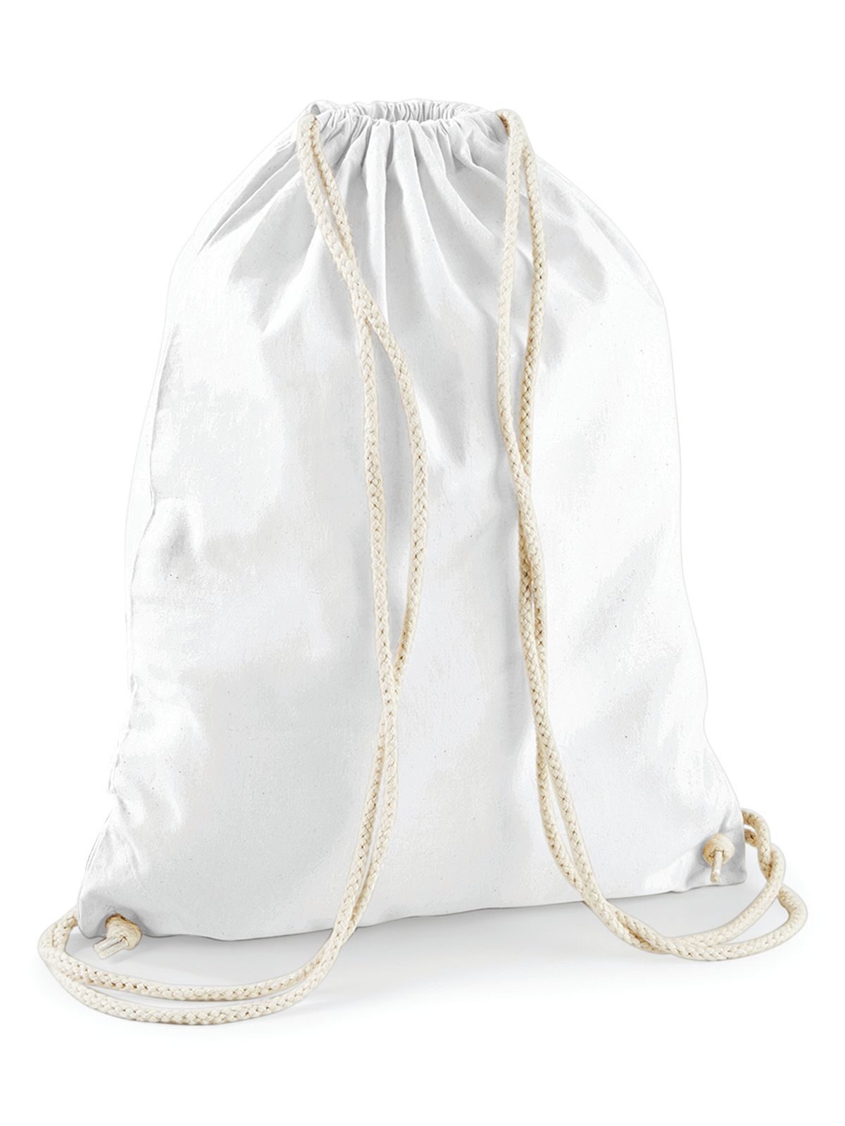 Sac de sport en coton - WHI - Blanc