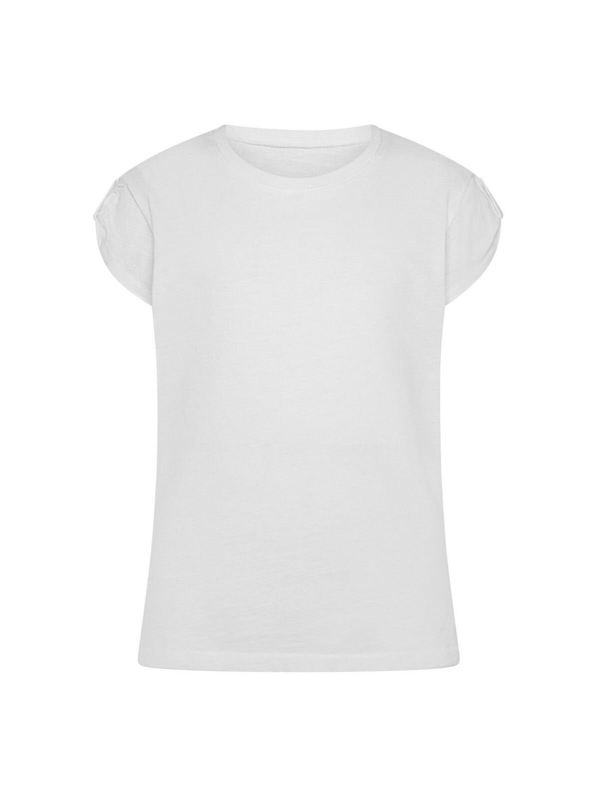 T-shirt Slub Girls - WH - Blanc