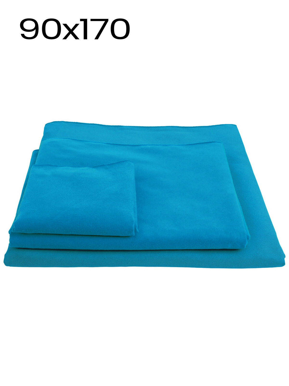Serviette promotionnelle 90x170 - TU - Turquoise