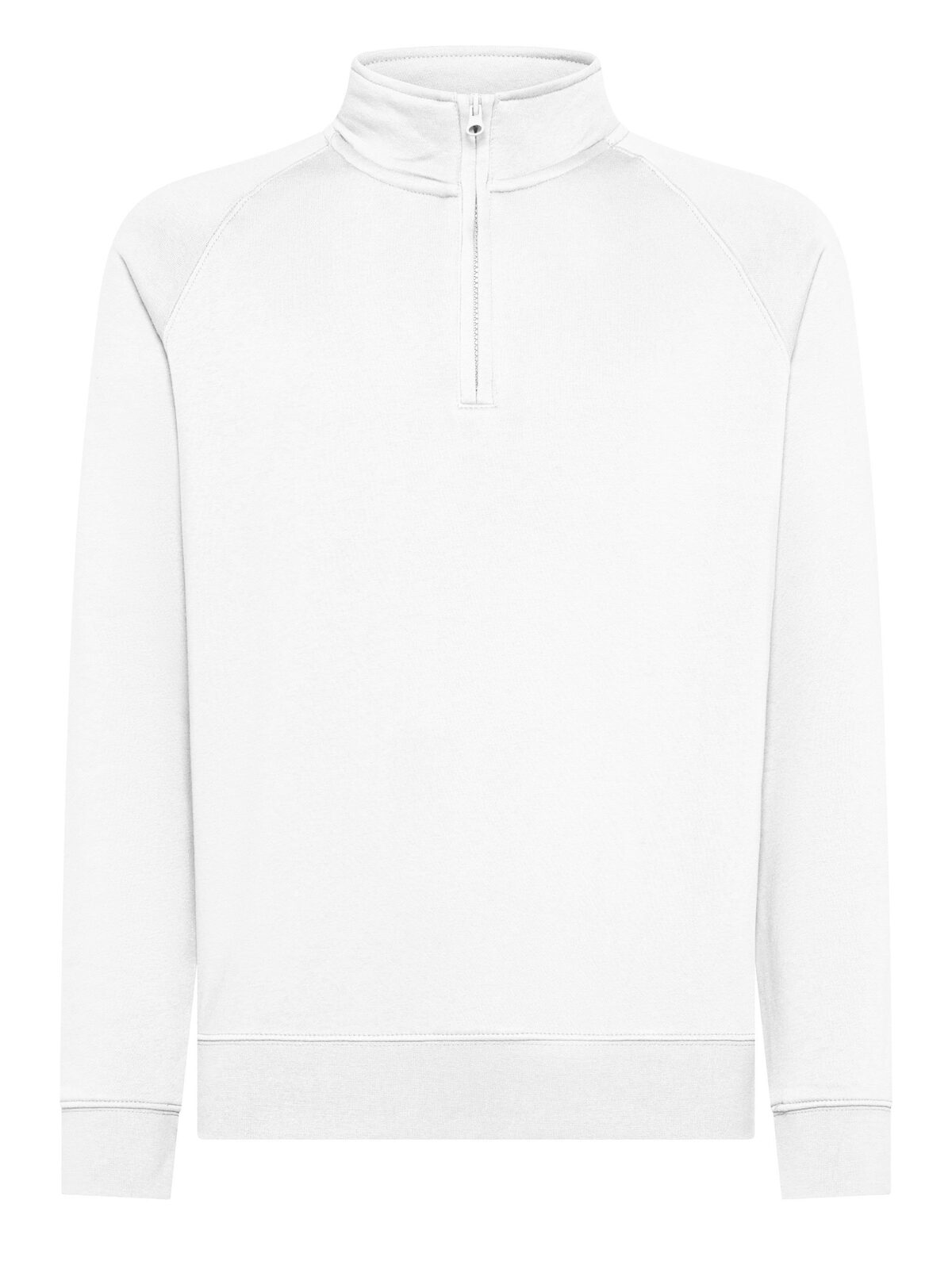 Sweat à col zippé raglan - WH - Blanc