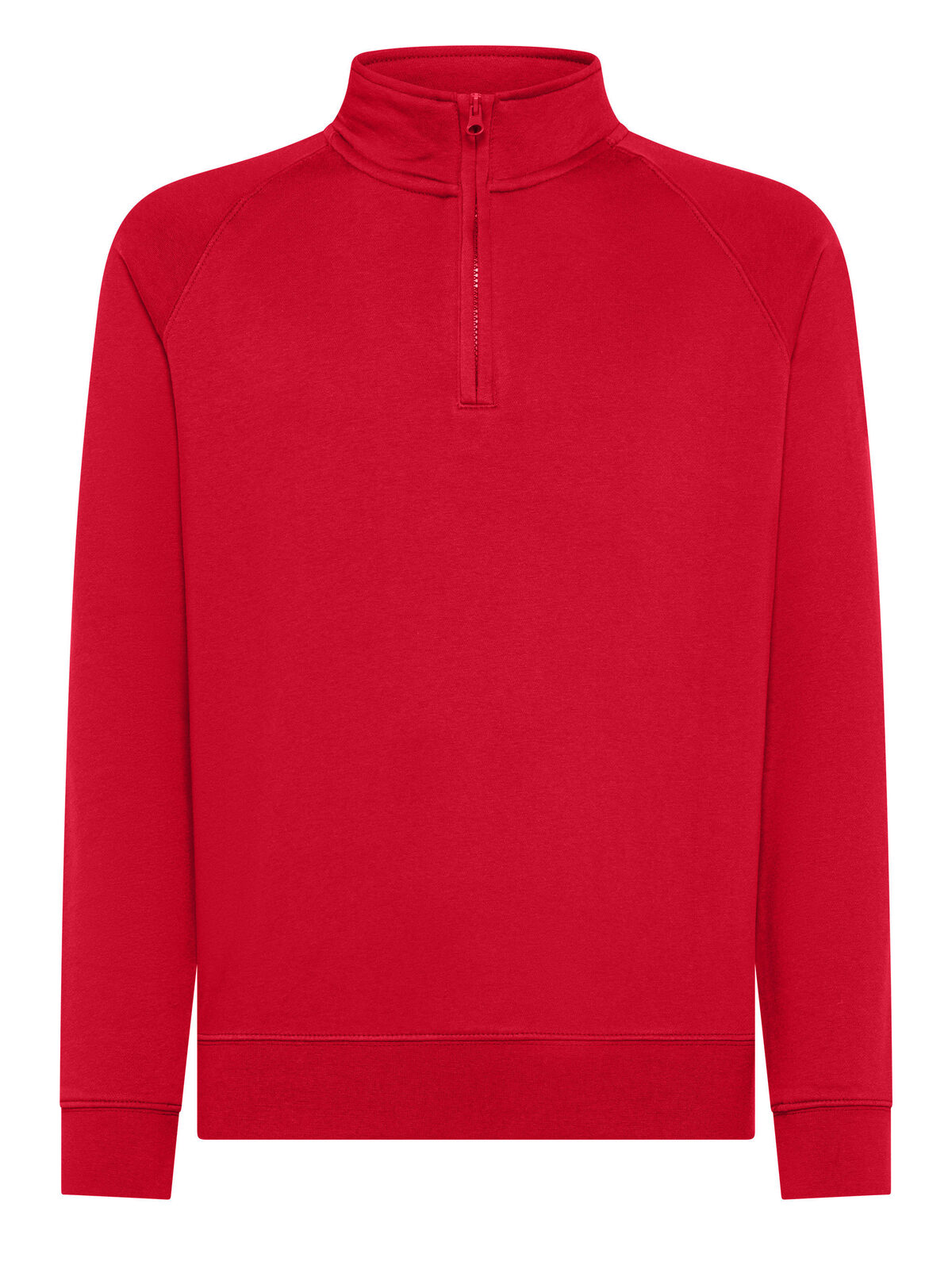 Sweat à col zippé raglan - RD - Rouge