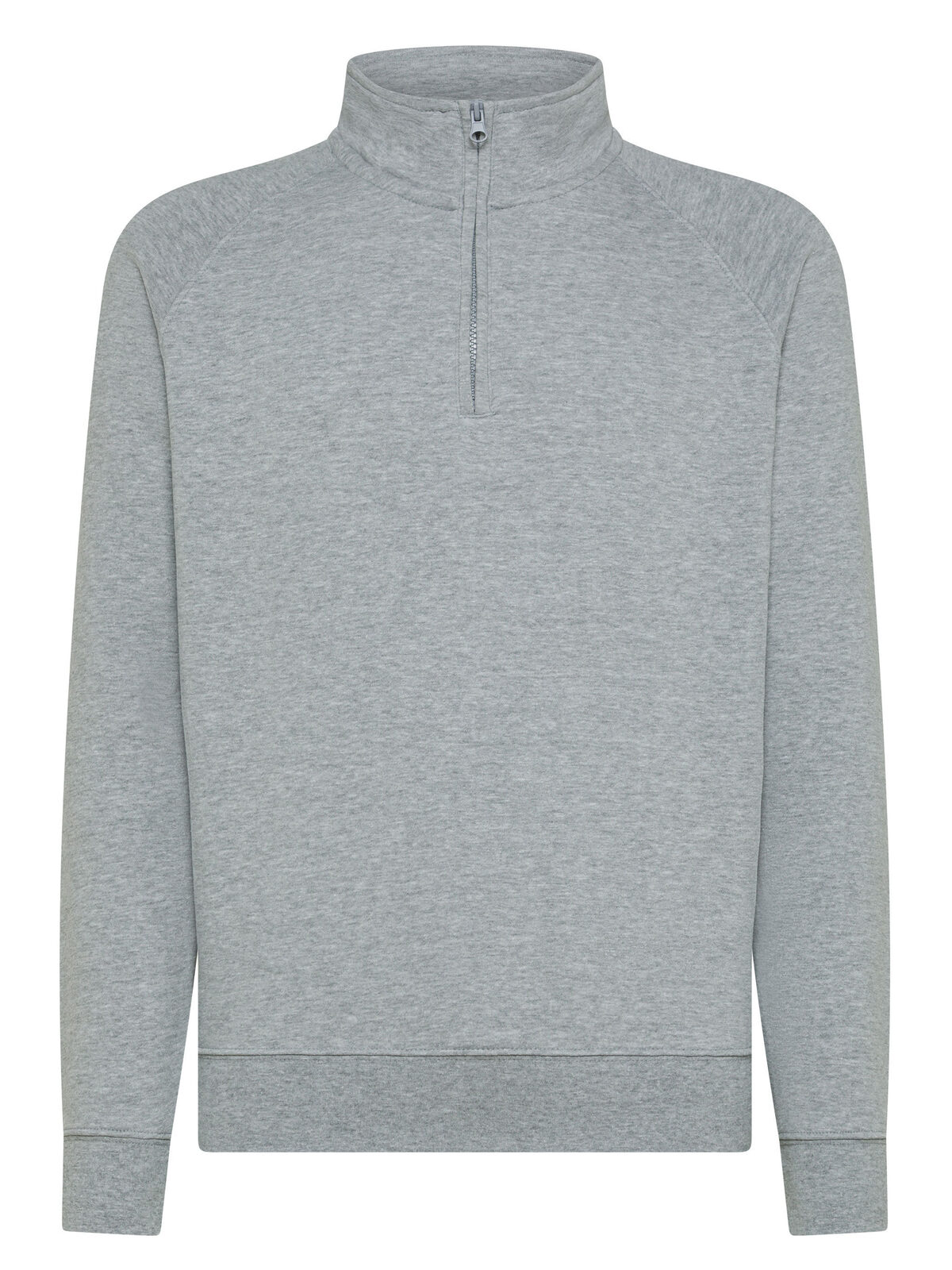 Sweat à col zippé raglan - GY - Bruyère grise