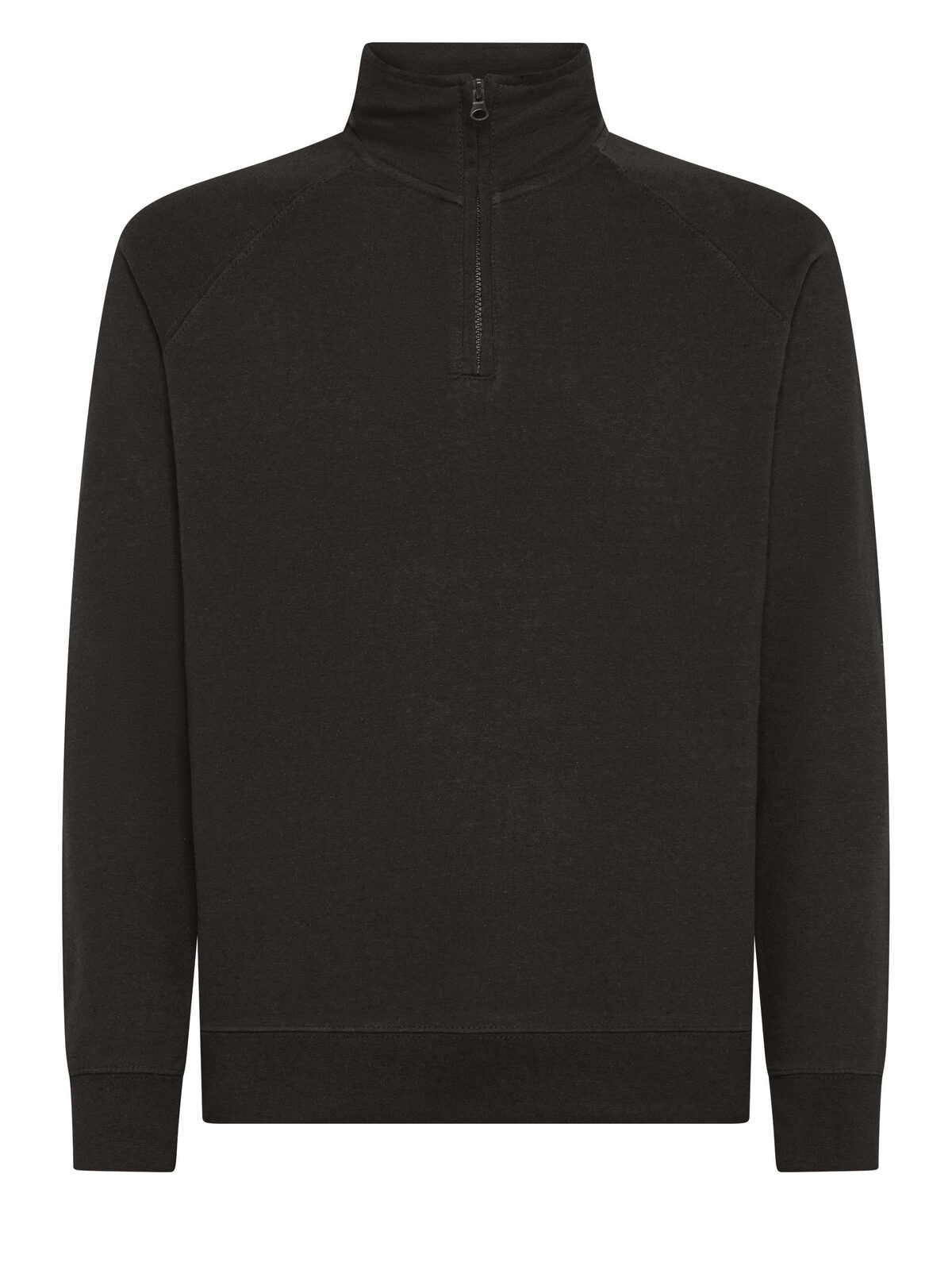 Veste en molleton français à demi-zip - BK - Noir