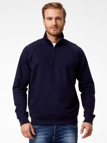 Veste en molleton français à demi-zip