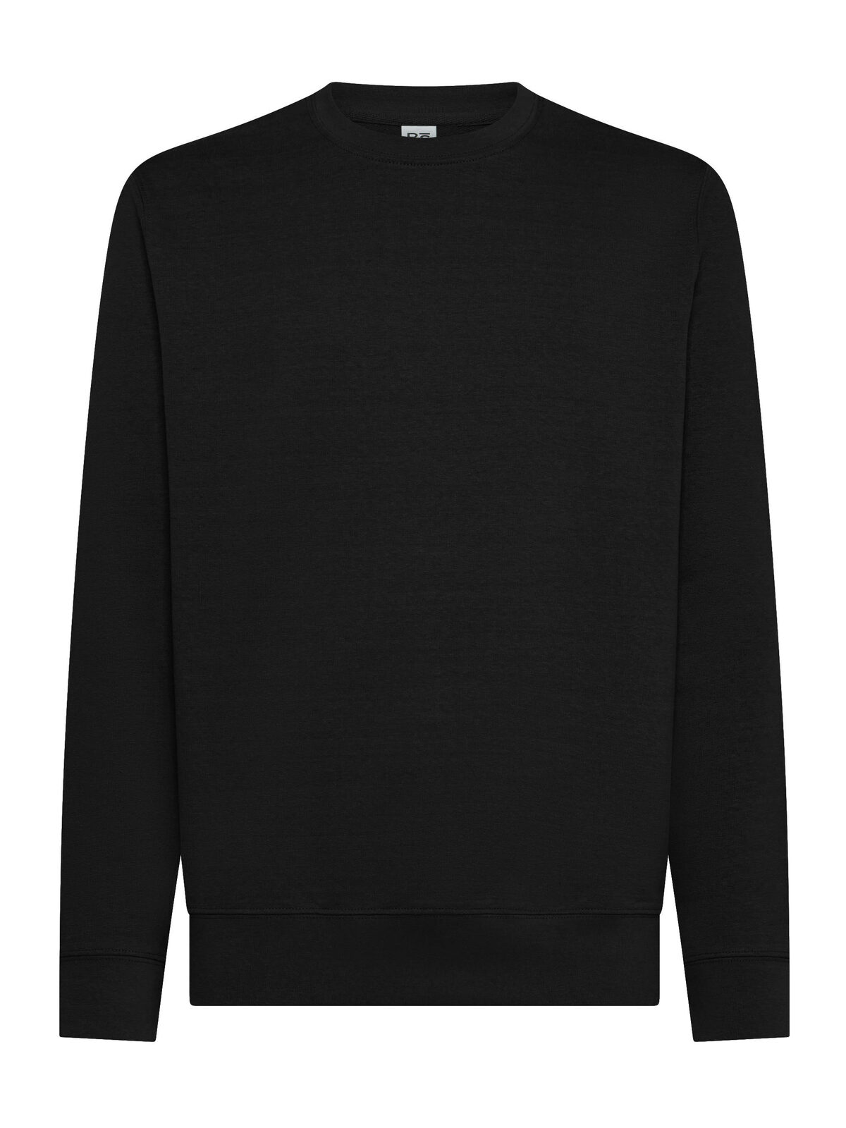 Pull col rond en éponge pour homme - noir