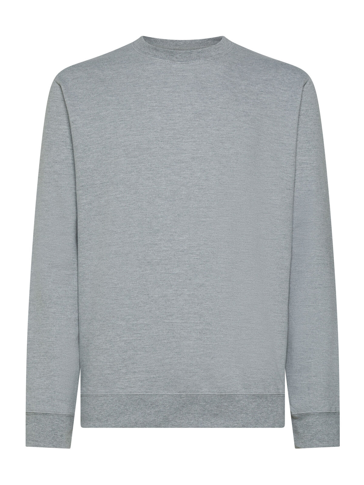 Pull col rond en éponge pour homme - bruyère grise