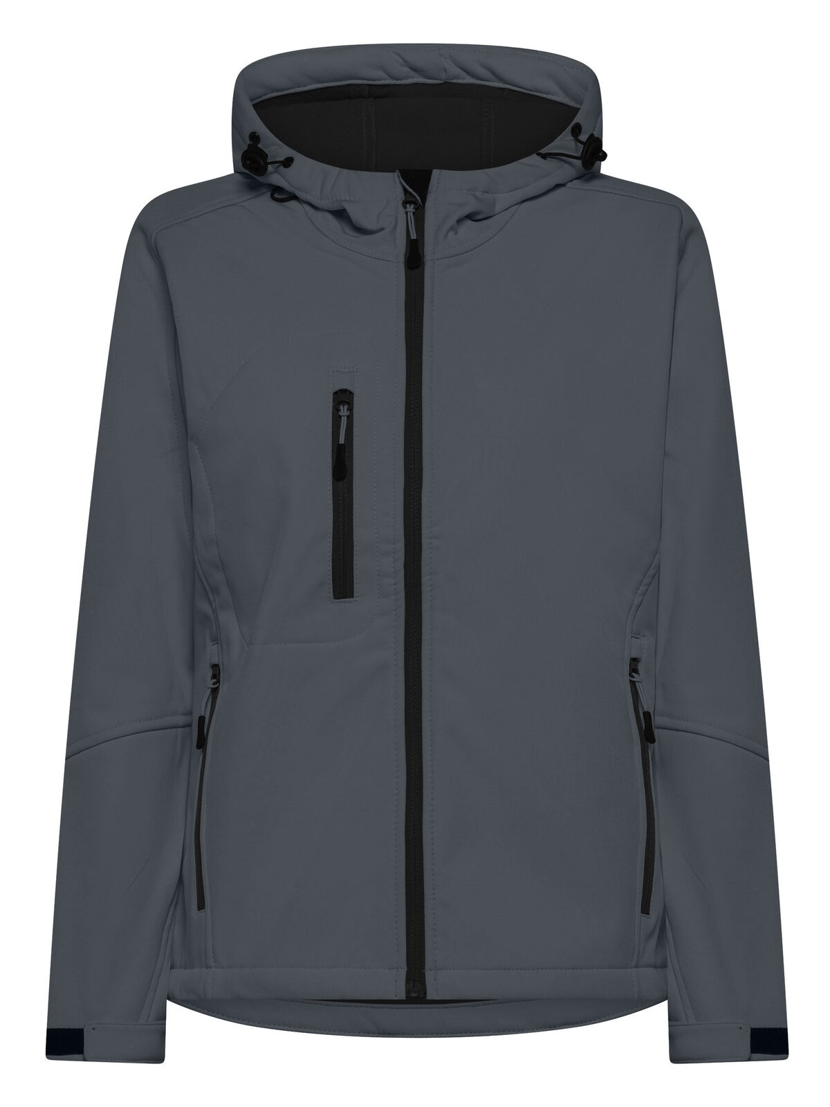 Veste softshell à capuche pour femme - DG - Gris foncé