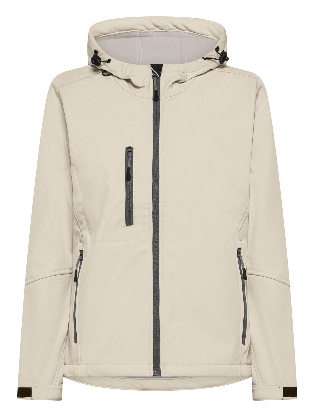 Veste softshell à capuche pour femme - OW - Blanc Cassé