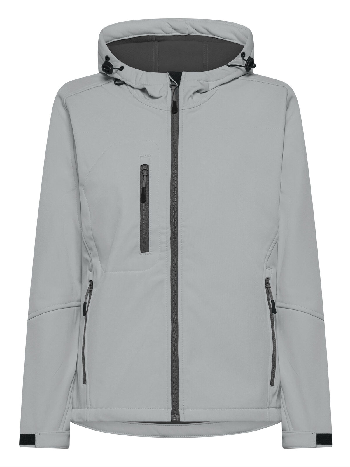 Veste softshell à capuche pour femme - PG - Gris perle