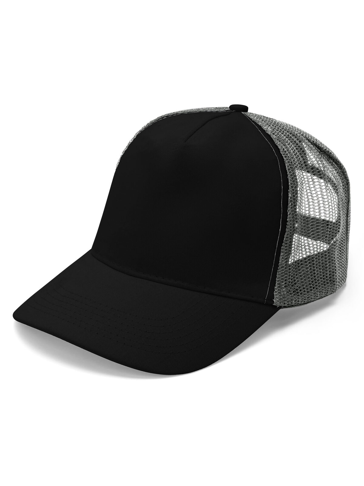 Bonnet en coton à mailles - BKLG - Noir/Gris clair