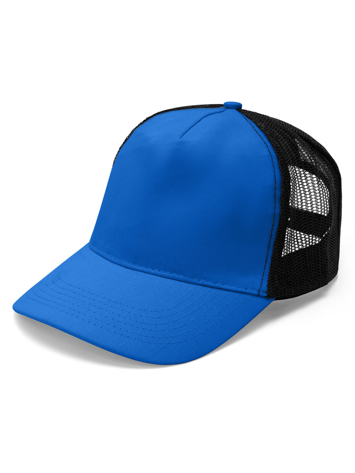 Bonnet en coton à mailles - RBBK - Bleu royal/Noir