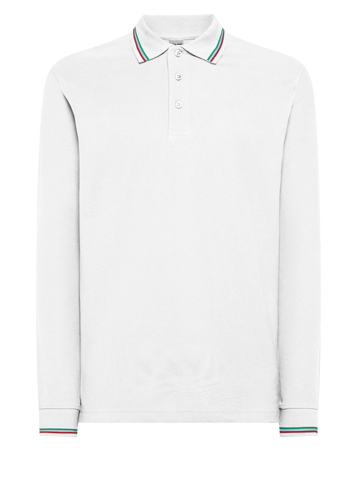 Polo Italie manches longues - WH - Blanc
