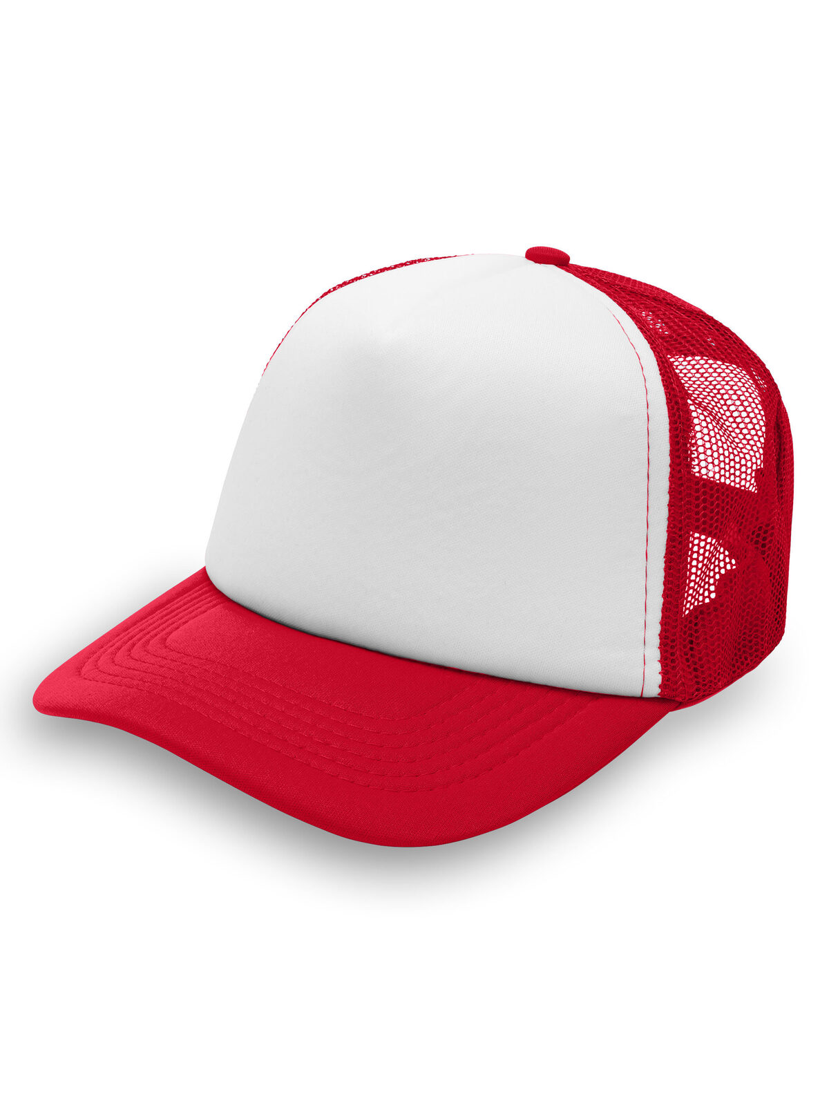 Bonnet en maille - RDWH - ROUGE-BLANC