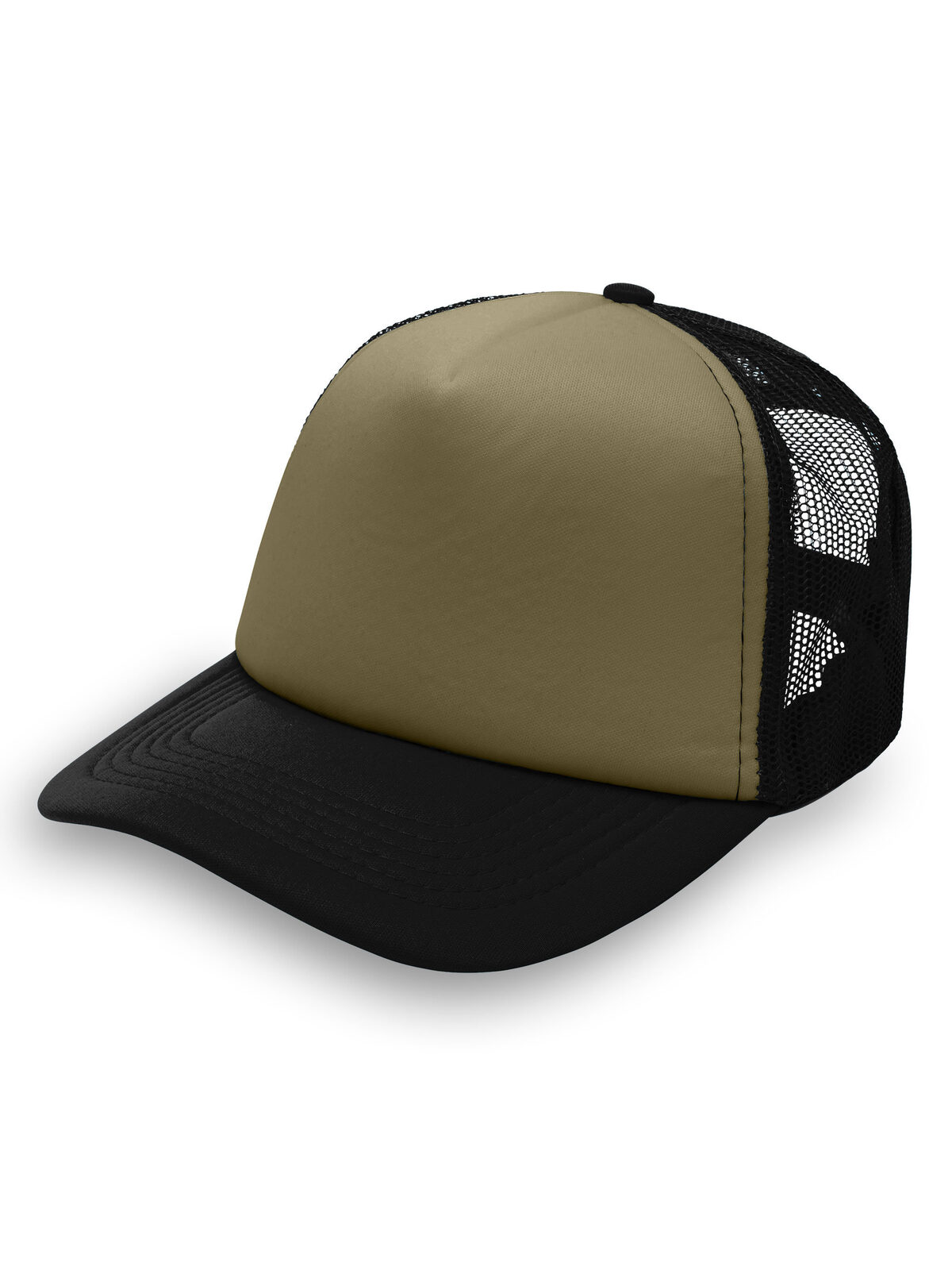 Bonnet en maille - OLBK - OLIVE-NOIR