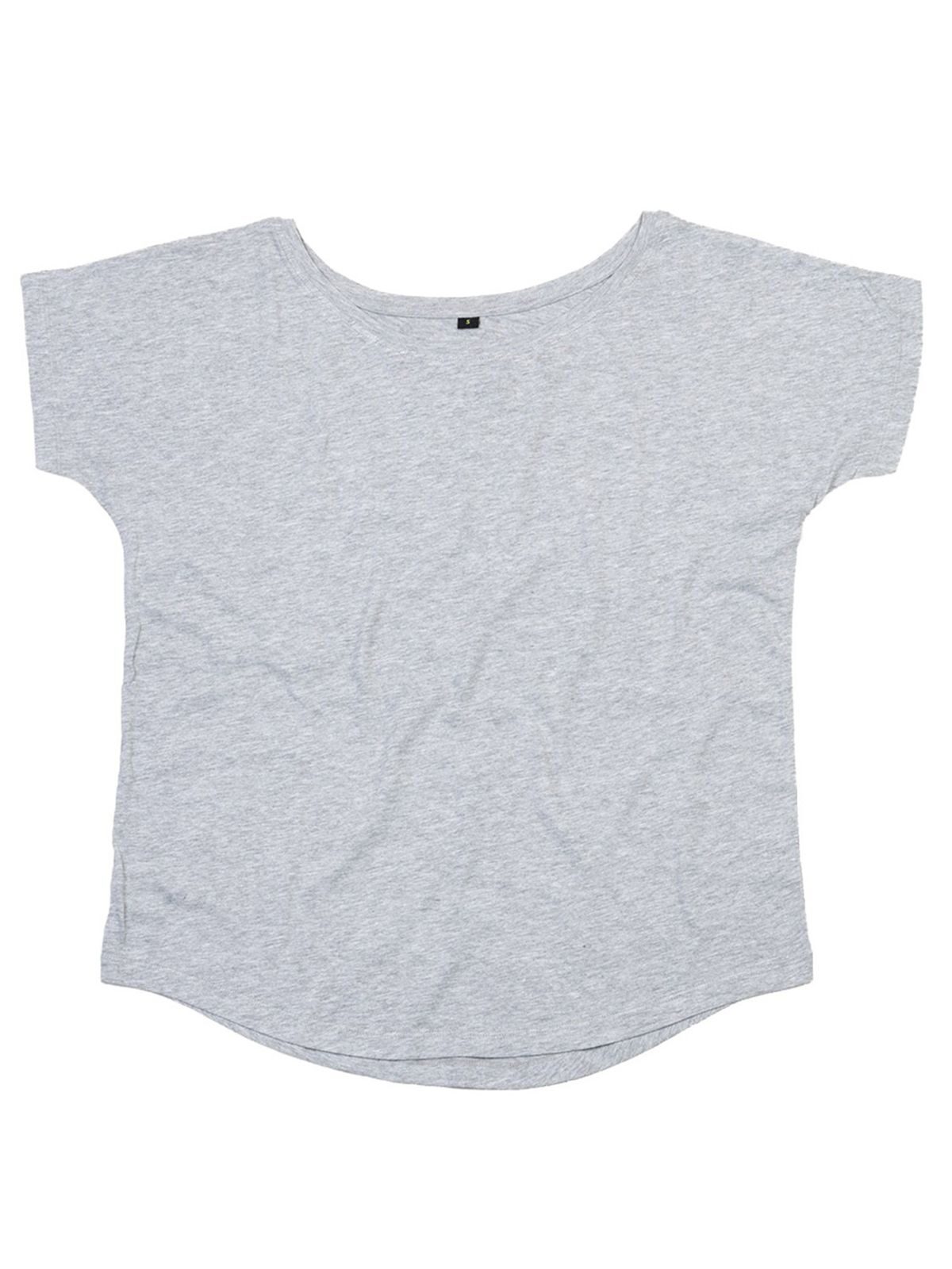 T-shirt ample - HGM - Gris chiné mélangé