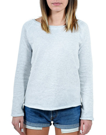 Sweat-shirt raglan à col rond pour femme