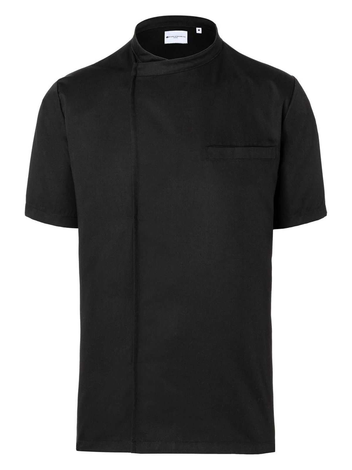 Chemise de chef basique à enfiler - 1 - NOIR