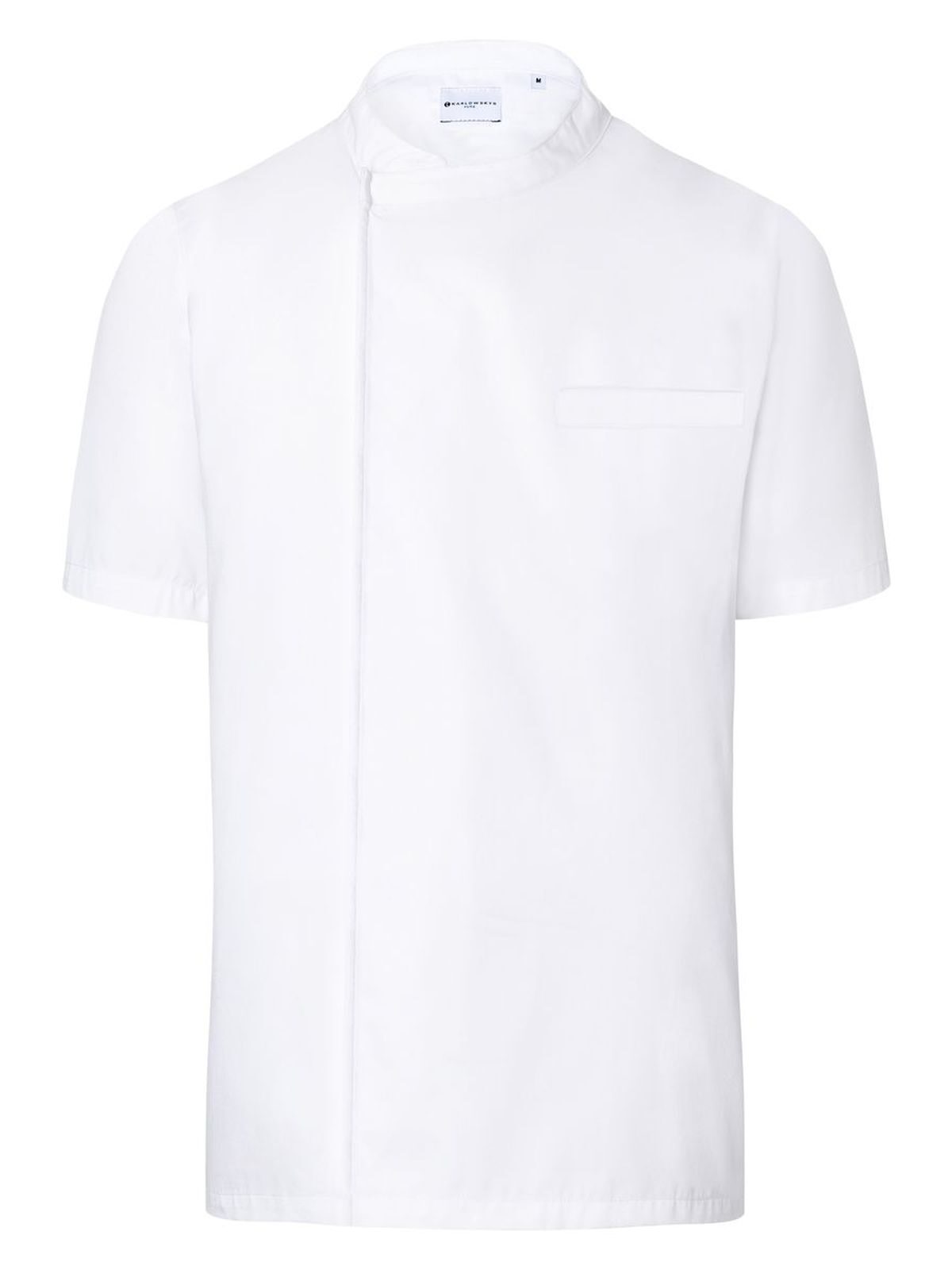 Chemise de chef basique à enfiler - 3 - BLANC