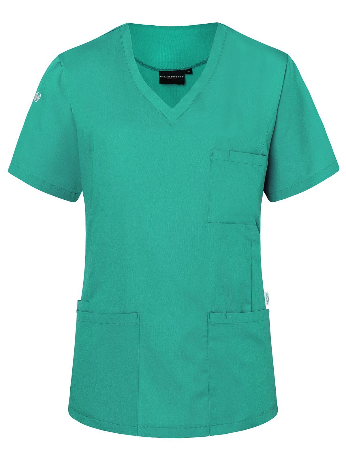 Tunique à enfiler à manches courtes pour femme - 72 - Vert Émeraude