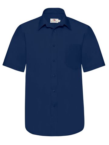Chemise en popeline à manches longues pour homme - 