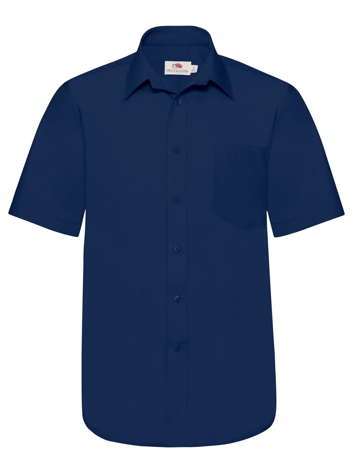 Chemise en popeline à manches longues pour homme - 32 - Bleu marine