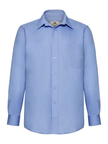Chemise en popeline à manches longues pour homme - 