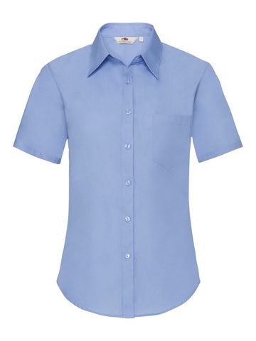 Chemise en popeline à manches courtes pour femme - 