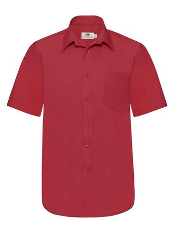 Chemise en popeline à manches courtes pour homme - 