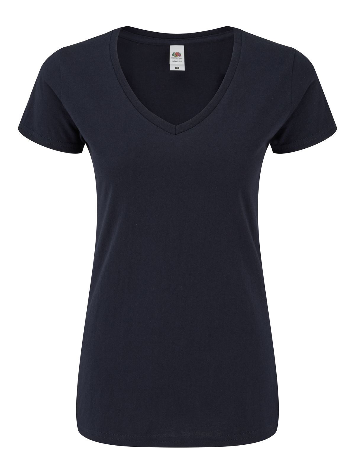 T-shirt iconique à col en V pour femme 150 - AZ - Bleu nuit