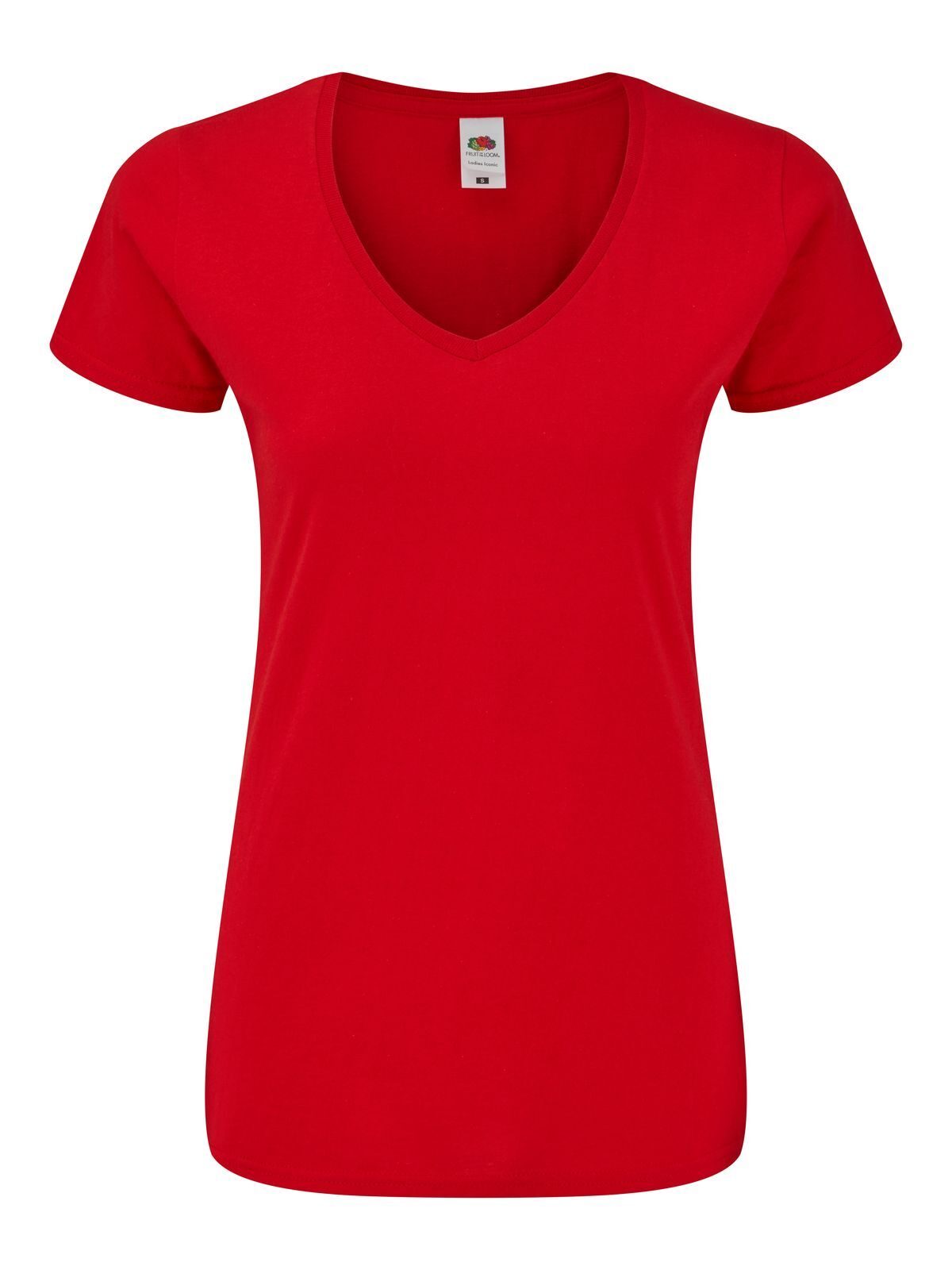 T-shirt iconique à col en V pour femme 150 - 40 - Rouge