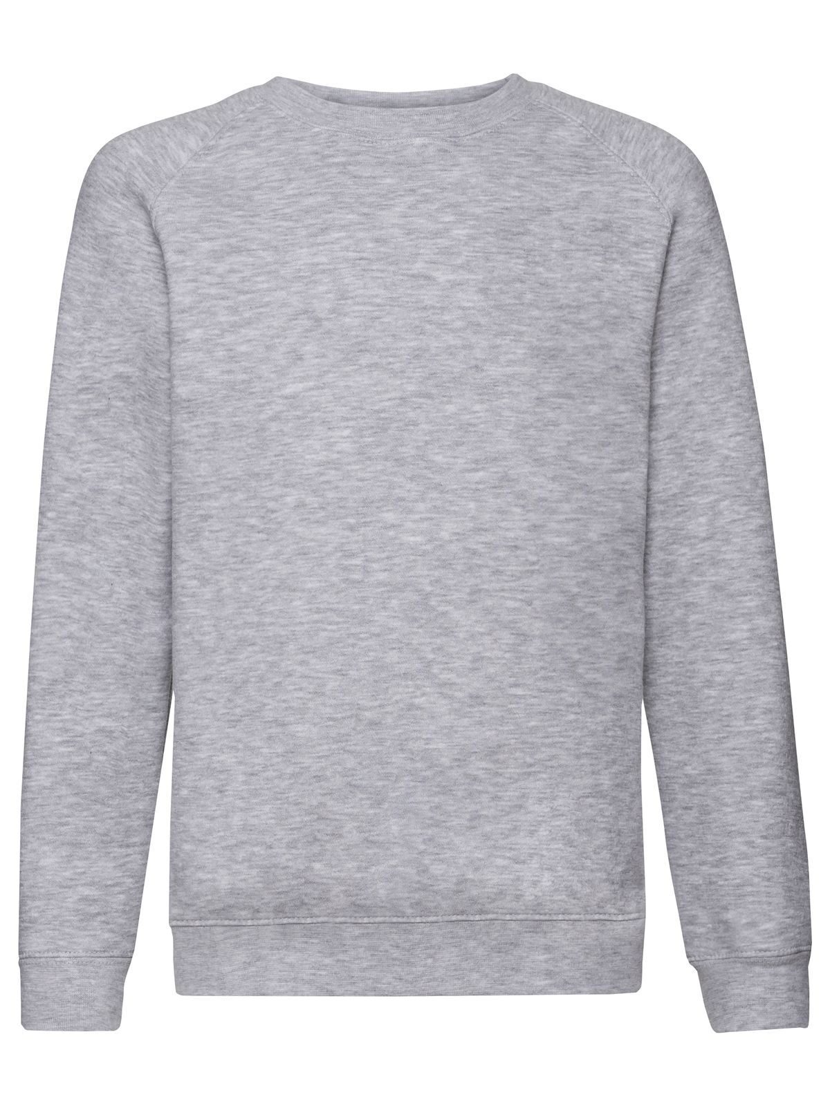 Sweat-shirt raglan premium pour enfants - 94 - Gris chiné