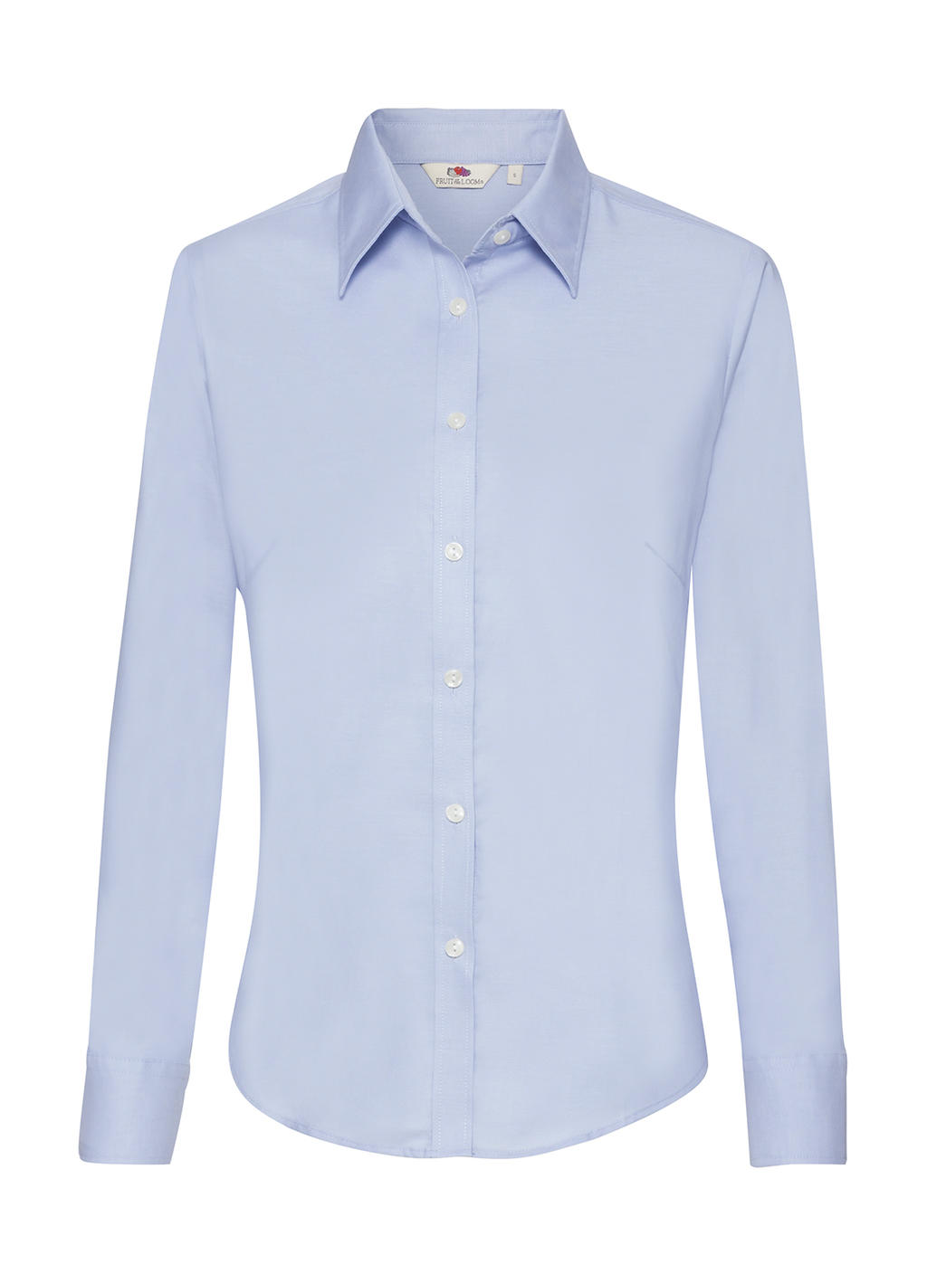 Chemise Oxford à manches longues pour femme - Bleu Oxford