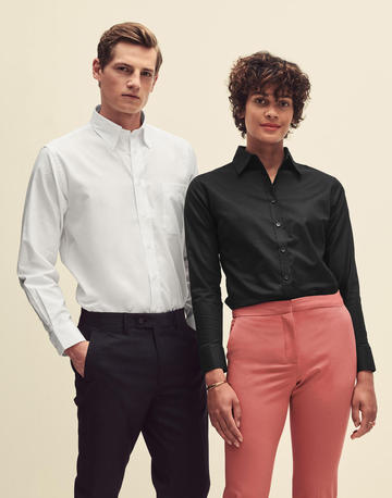 Chemise Oxford à manches longues pour femme