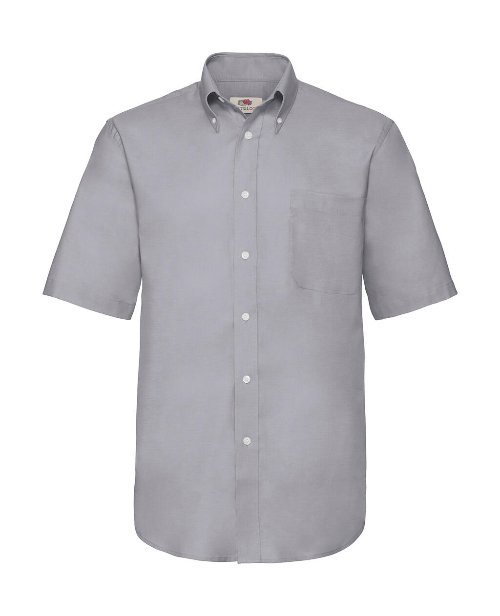 Chemise Oxford à manches courtes pour homme - Gris Oxford
