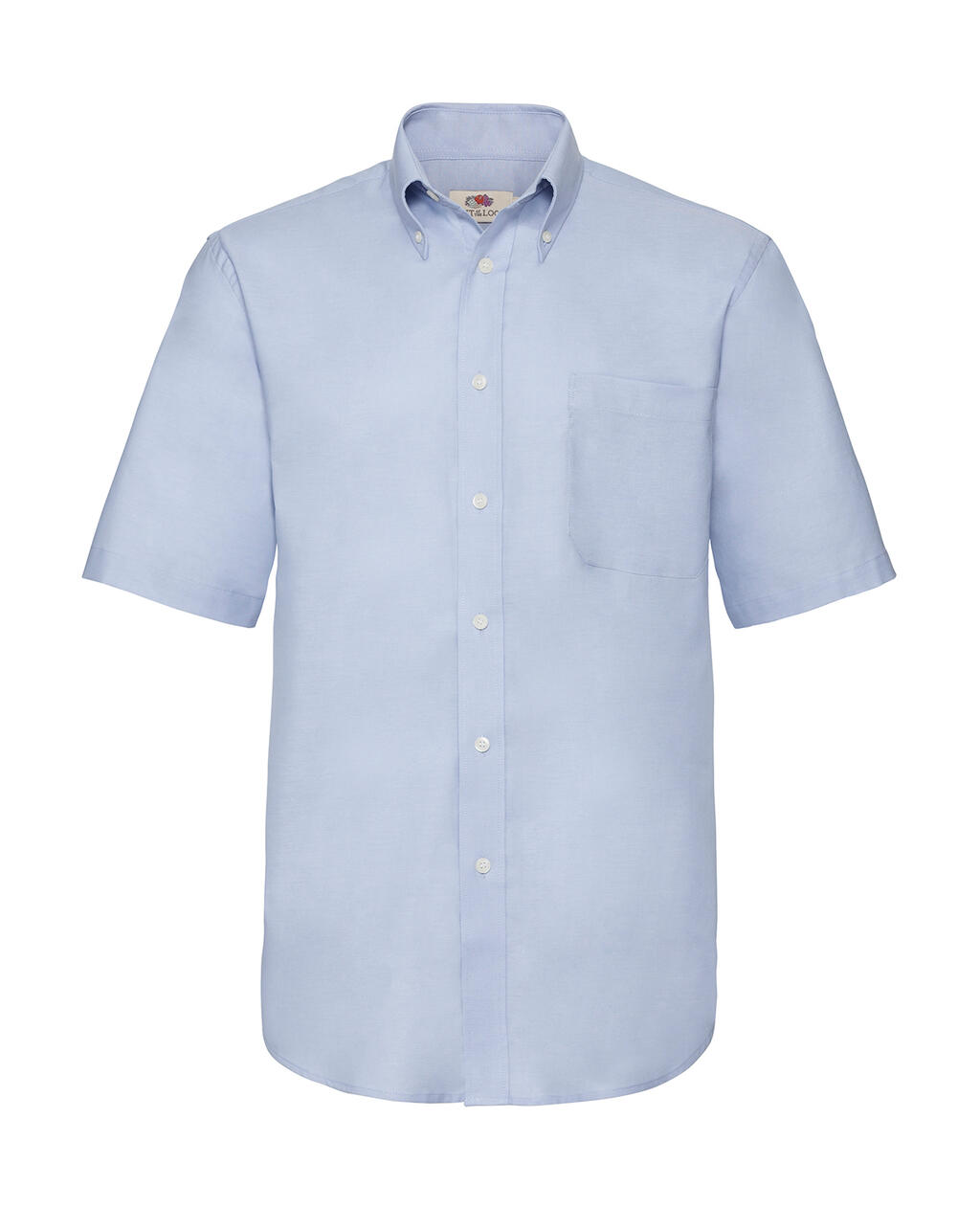 Chemise Oxford à manches courtes pour homme - Bleu Oxford