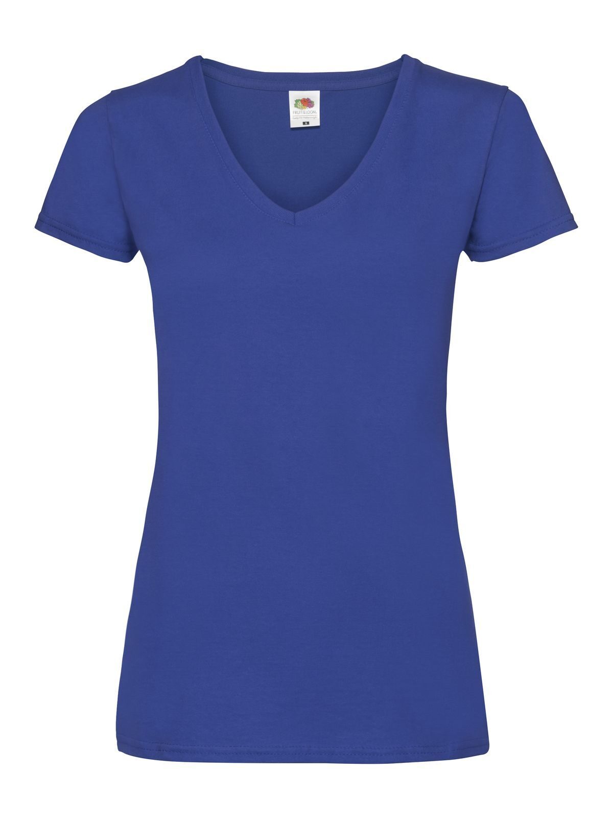 T-shirt à col en V pour femmes, léger et confortable - 51 BLEU ROYAL