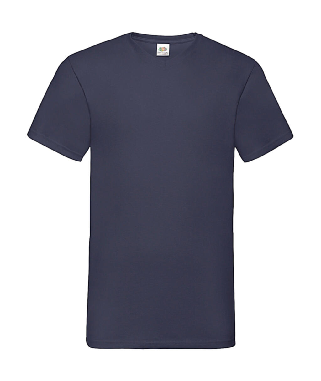T-shirt à col en V Valueweight - 32 - Bleu marine