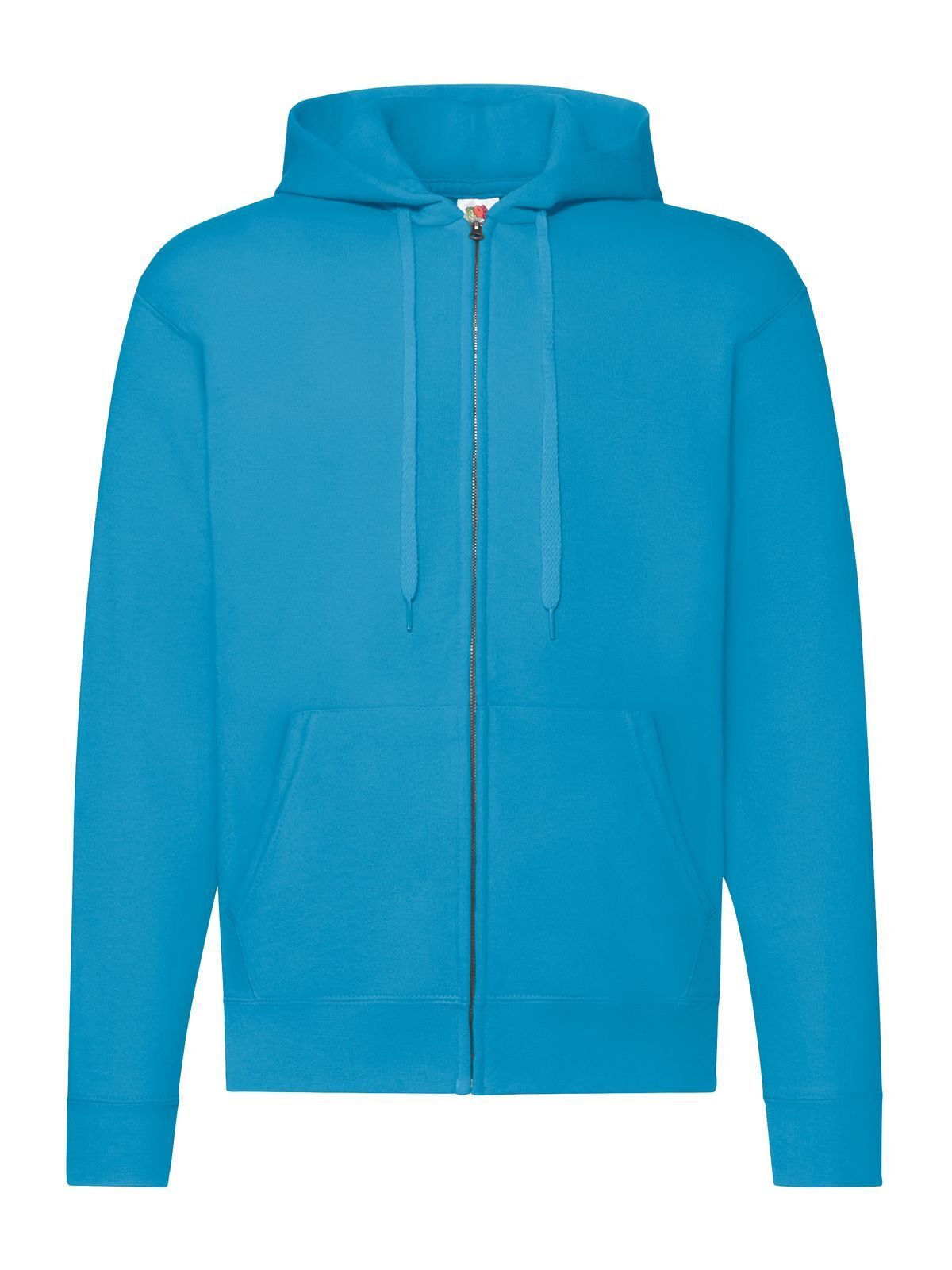 Veste classique à capuche zippée - Bleu azur