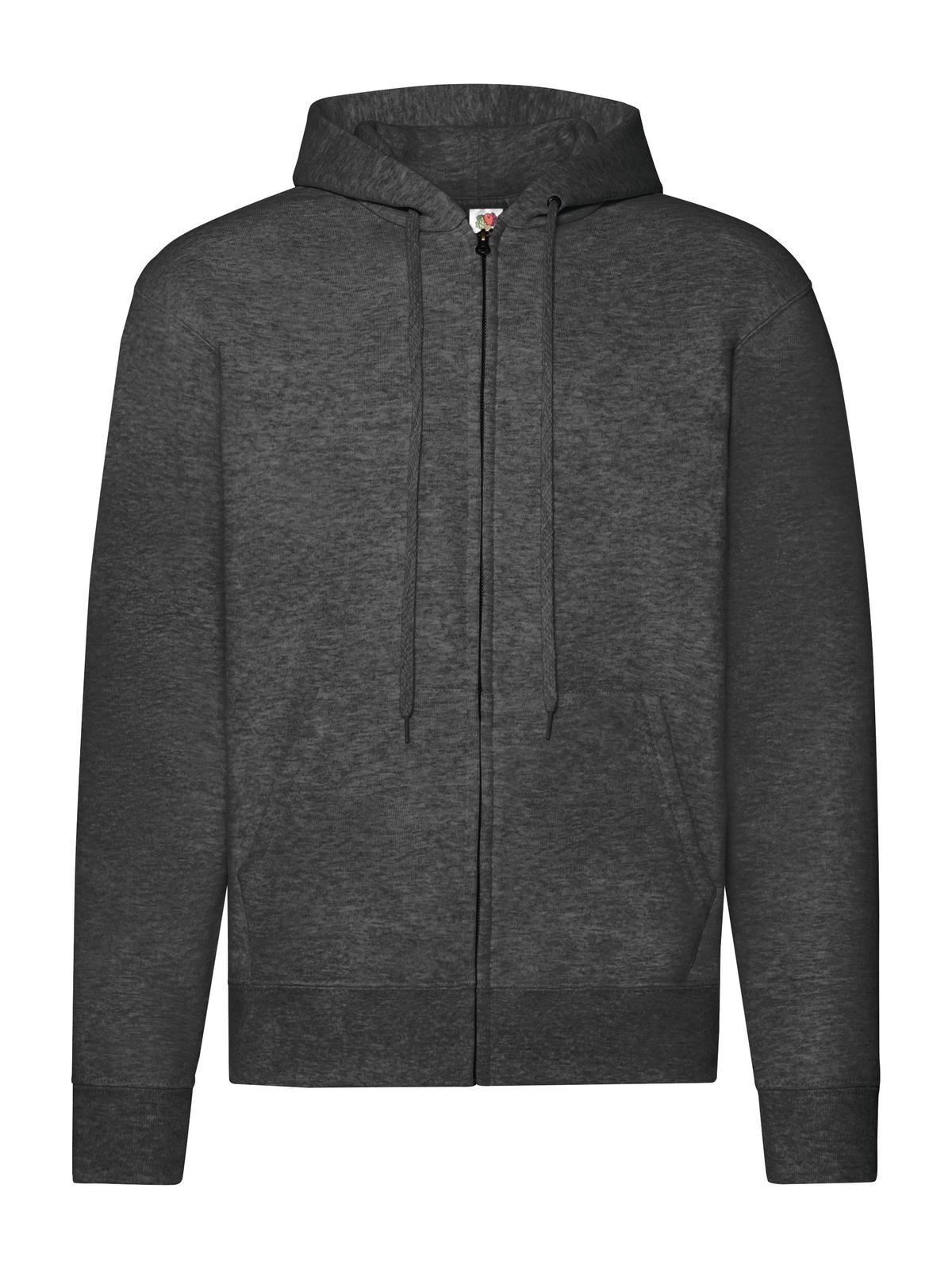 Veste classique à capuche zippée - HD - Gris foncé chiné