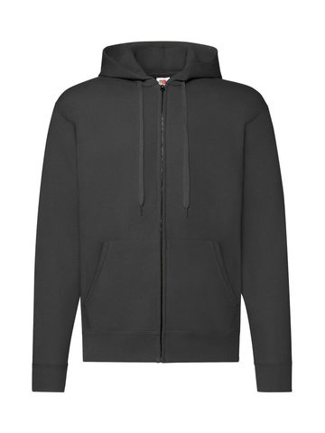 Veste classique à capuche zippée