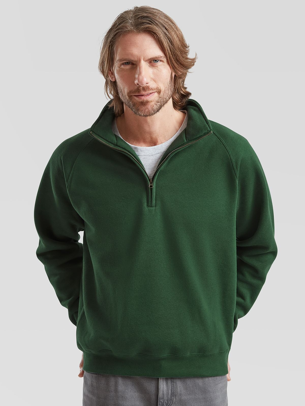 Veste premium à col zippé