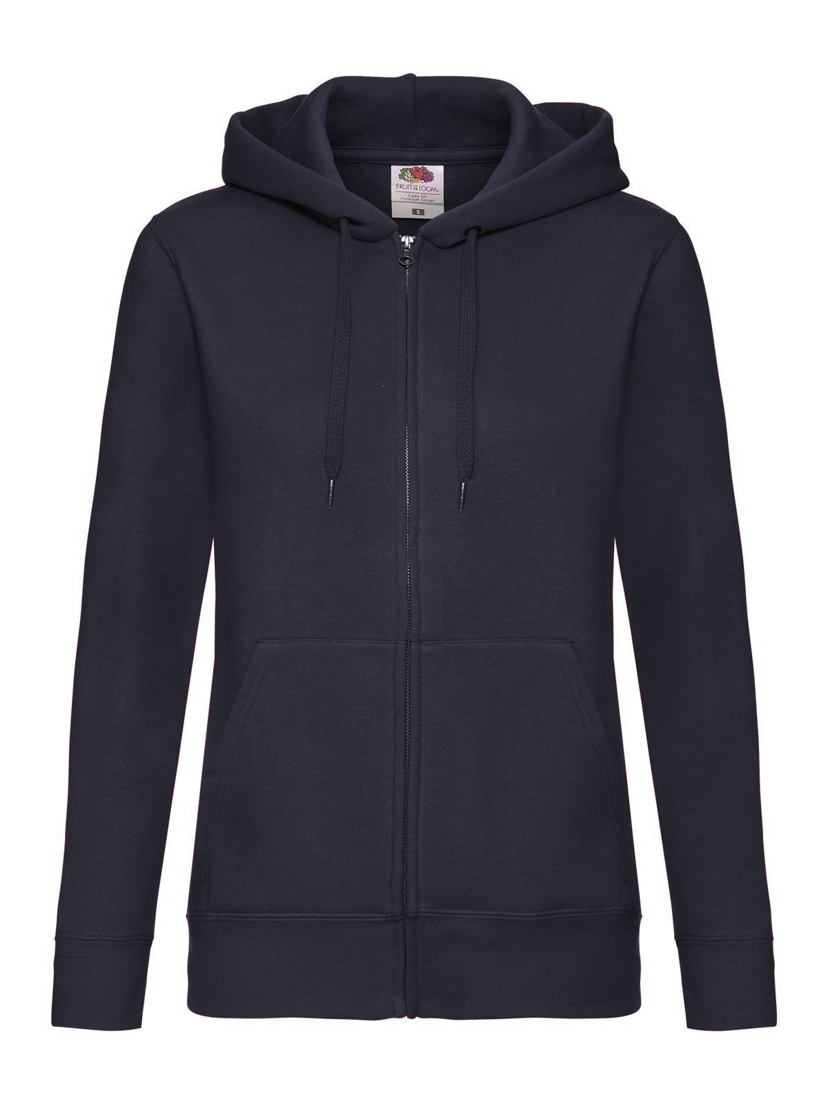 Veste premium pour femme à capuche zippée - AZ - Bleu nuit
