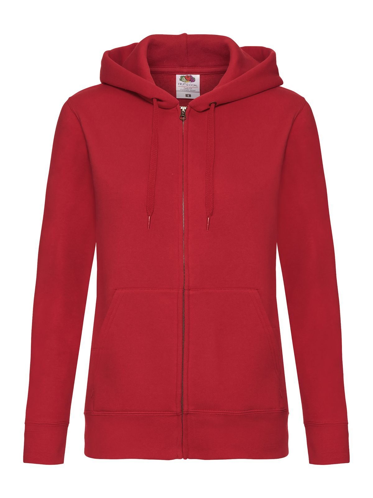Veste premium pour femme à capuche zippée - 40 - Rouge