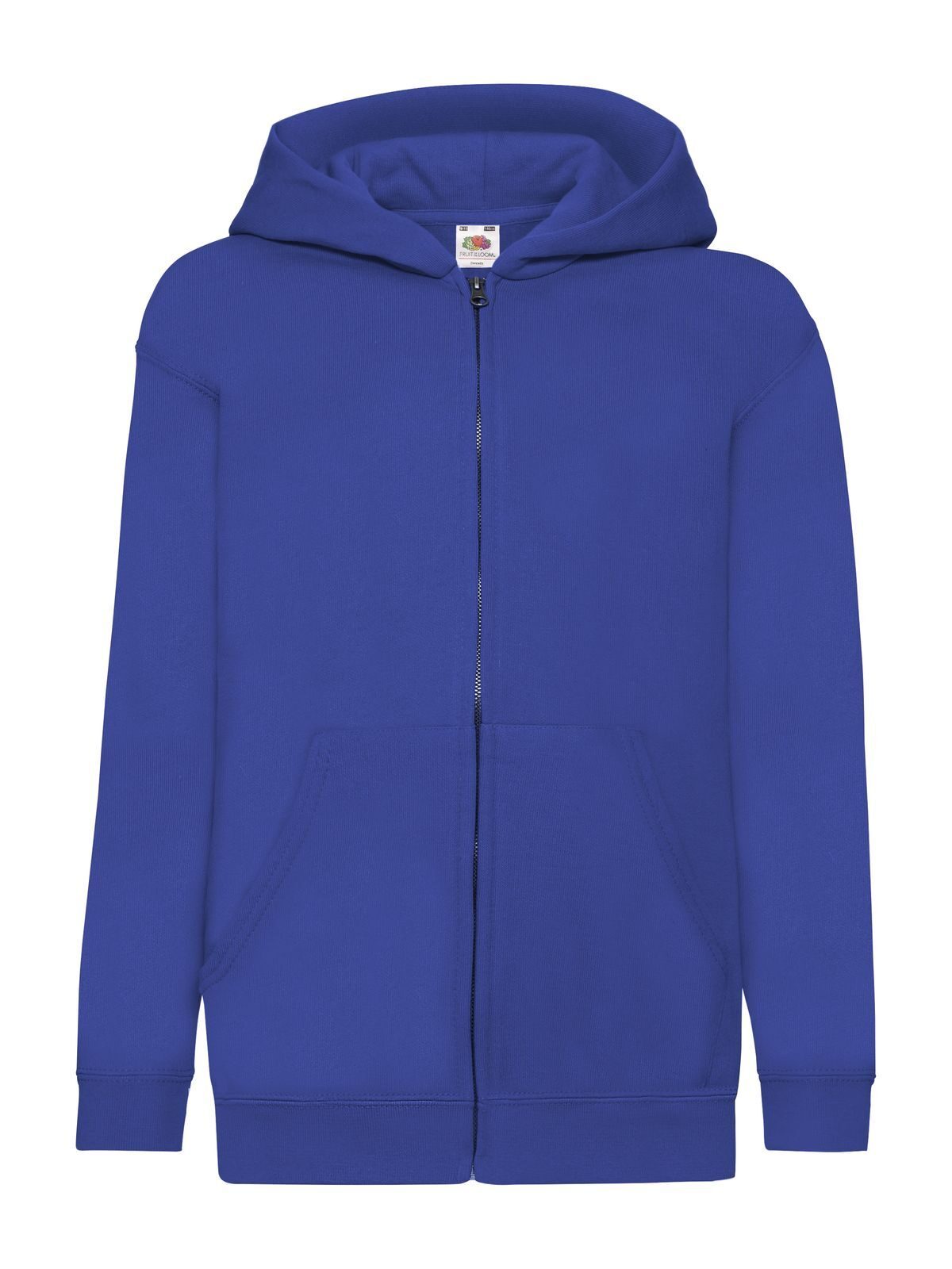 Sweat-shirt à capuche classique pour enfants avec longue fermeture éclair - 51 BLEU ROYAL